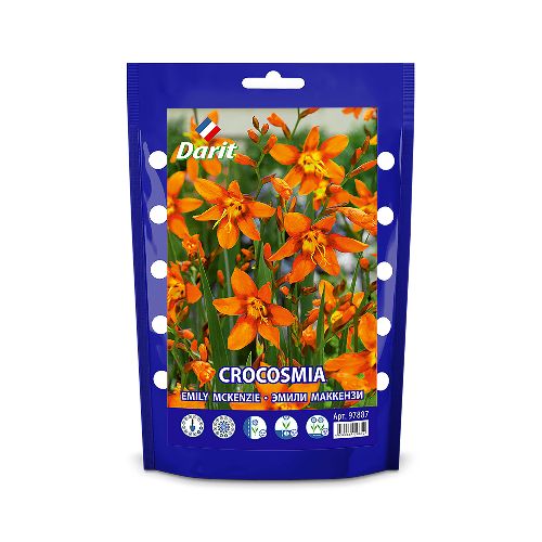 Крокосмия Эмили МакКензи Crocosmia Emily McKenzie 6/+, Darit Дой-пак 10шт