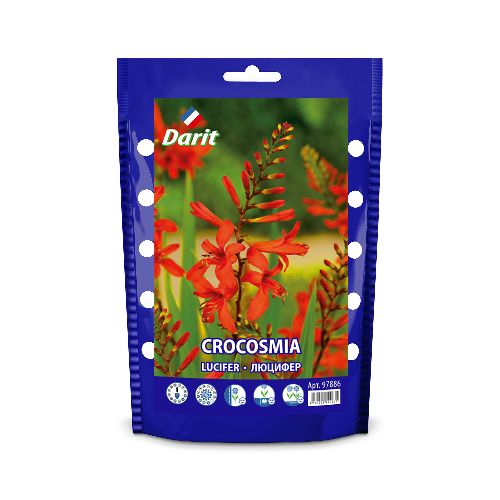 Крокосмия Крокосмия Люцифер Crocosmia Lucifer (красный) 10/+, Darit Дой-пак 10шт