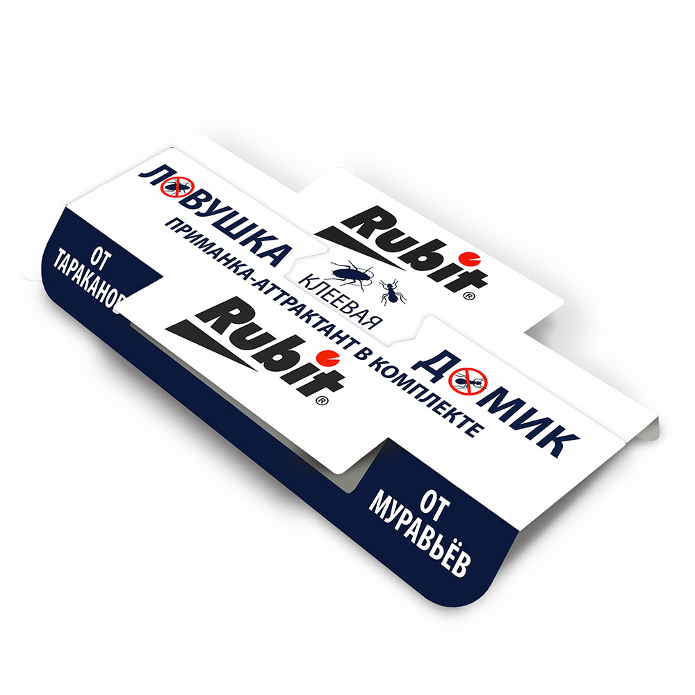 Клеевая ловушка от тараканов и муравьев ДОМИК (120/600) Рубит