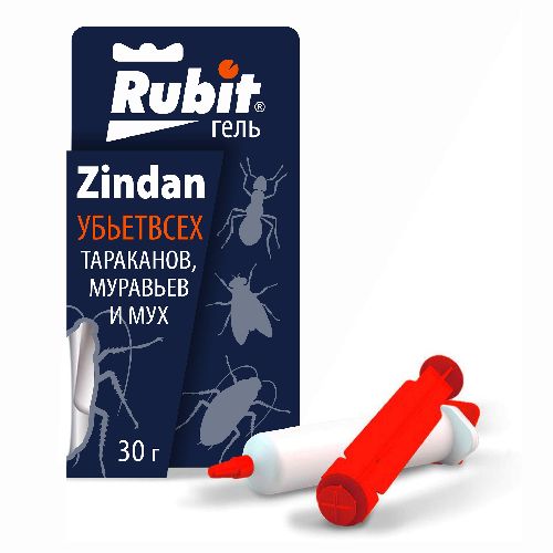 Гель от тараканов Зиндан 30г шприц в коробке (25) Рубит
