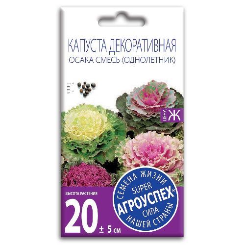 Капуста декоративная Осака F1, семена Агроуспех 10шт (400)