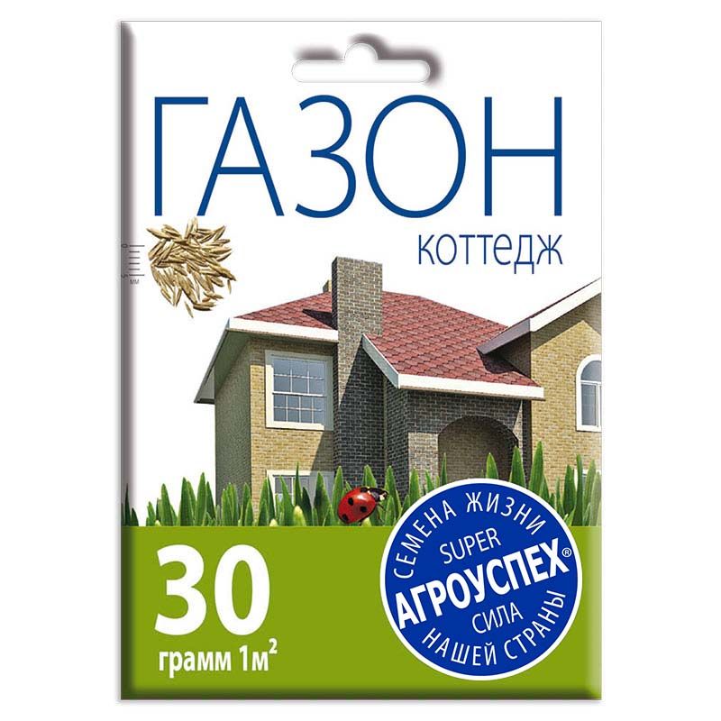 Газон Коттедж семена, Агроуспех 30г (35)