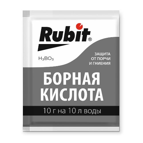 Удобрение Борная кислота пакет 10г (300) Рубит