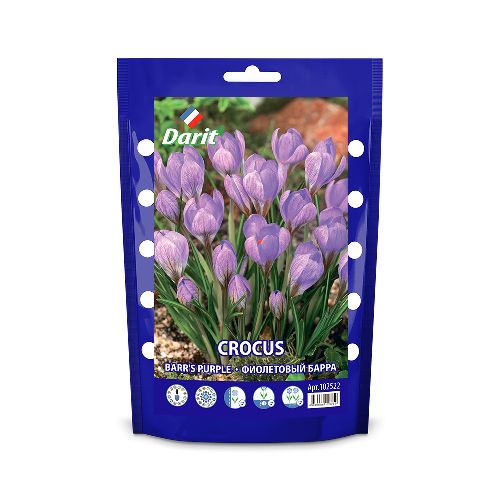 Дой-пак Крокус ботан. фиолетовый Барра/ Crocus botanical tommasinianus Barr's Purple 5/7, Darit 15 ш