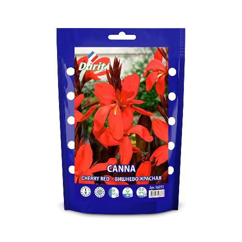 Канна Вишнево-красная Canna Cherry Red, Darit дой-пак 2шт
