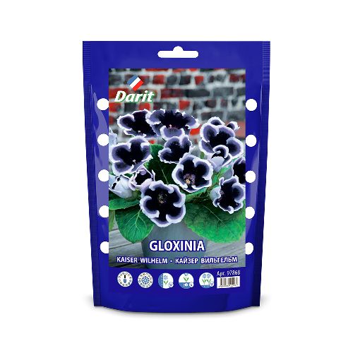 Глоксиния Кайзер Вильгельм Gloxinia Kaiser Wilhelm 5/+, Darit Дой-пак, 2шт
