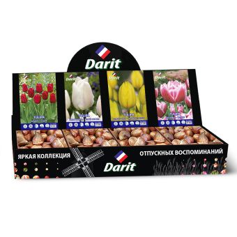 Шоубокс 236 ТЮЛЬПАНЫ Darit, 4 вида по 50 шт