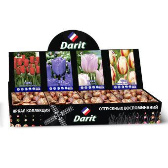 Шоубокс 217 ТЮЛЬПАНЫ Darit, 4 вида по 50 шт