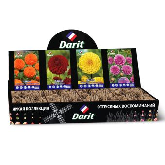 Шоубокс 244 ГЕОРГИНА Darit, 4 вида по 7 шт