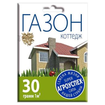 Газон Коттедж семена, Агроуспех 30г (35)